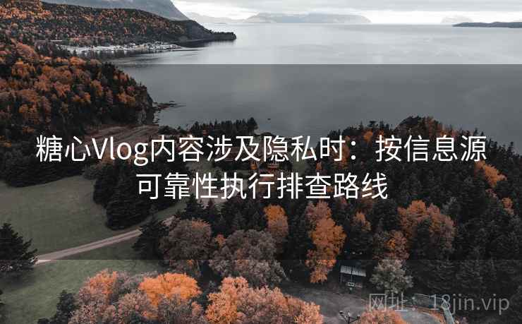 糖心Vlog内容涉及隐私时:按信息源可靠性执行排查路线 糖心Vlog内容涉及隐私时:按信息源可靠性执行排查路线